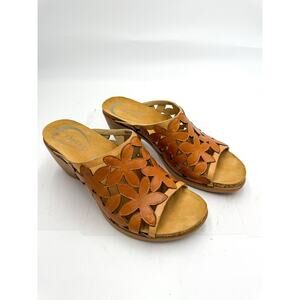 Dansko Clarissa Leather Floral Cutout Sandals size 40